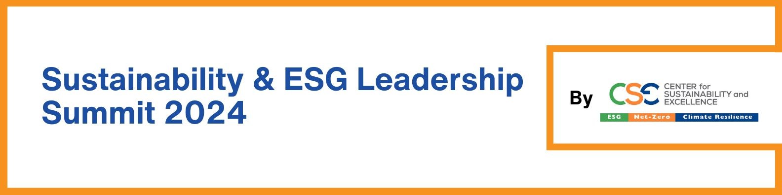 Sustainability & ESG Leadership Summit 2024