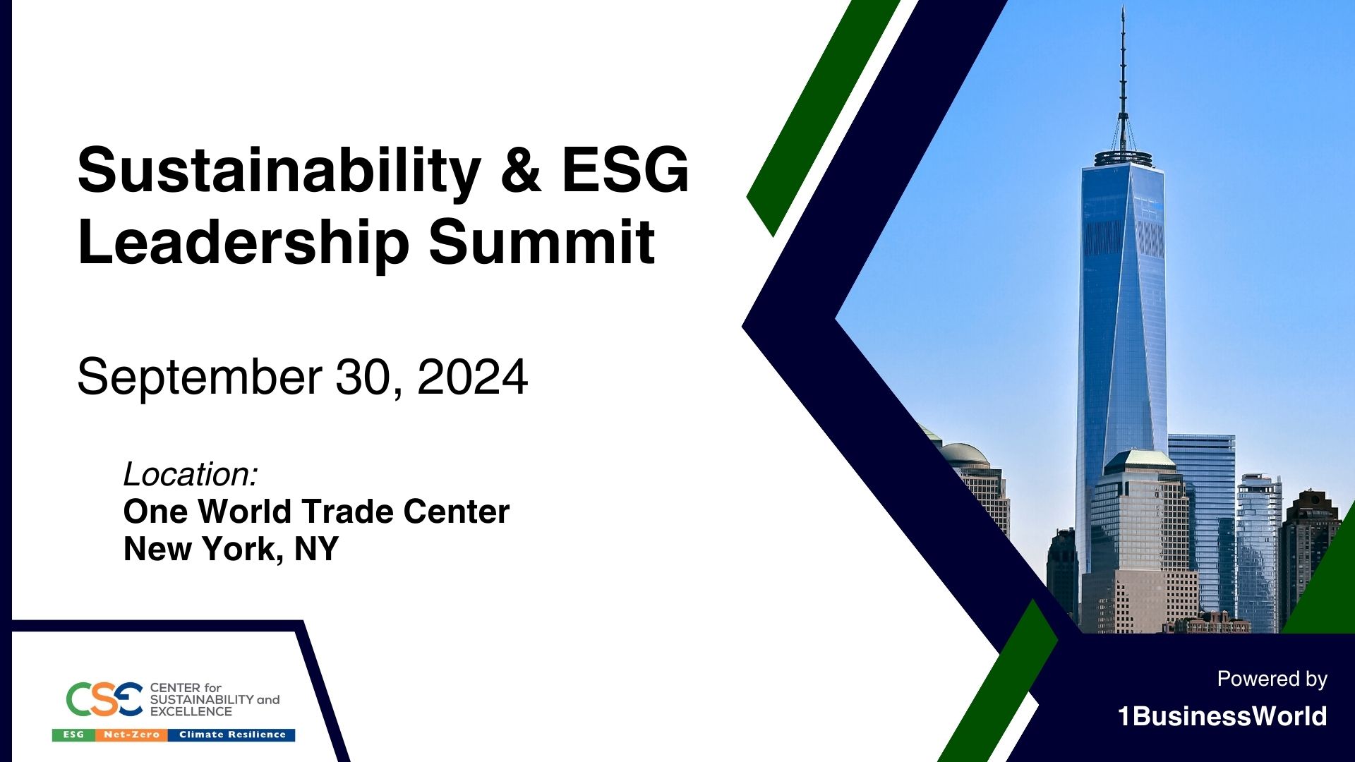 Sustainability & ESG Leadership Summit
